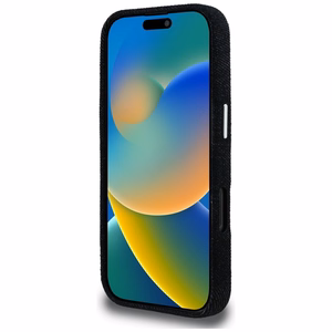 Karl Lagerfeld FW Jeans Signature Logo Suojakuori iPhone 16 Pro - musta