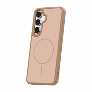 Frame Thin Mag case for Samsung Galaxy S25 FE brown