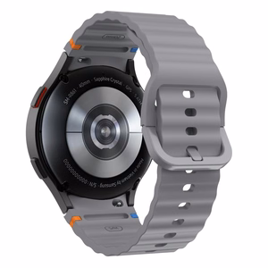 Tech-Protect Silikoninen Sport Samsung Galaxy Watch 4/5/5 Pro/6/7/FE Hihna Harmaa