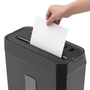 Compact cross-cut document shredder, P-4 GDPR, 4 sheets, 8 l