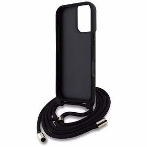 Guess 4G Big Logo Cord Stap Crossbody Case for iPhone 16 Brown