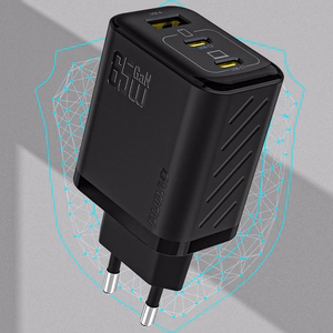 Dudao A29C 65W GaN Wall Charger + USB-C Cable - Black