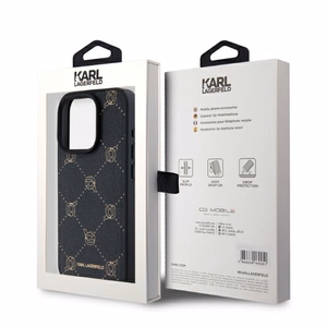 Karl Lagerfeld MagSafe Karl Head Suojakuori iPhone 15 Pro:lle - Musta