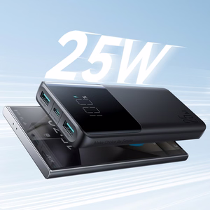 Powerbank 10000mAh Joyroom JR-PBF20 25W + cable 0.25m (black)