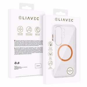 Liavec Pure Suojakuori Samsung Galaxy S26 Ultralle oranssi