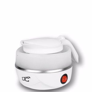 Foldable silicone mini tourist kettle white 220-240V/50Hz 0,6L LTC