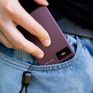 Blavec BJ-03 5000 mAh erittäin ohut magneettinen MagSafe-varavirtalähde, 7,8 mm, USB-C, 22,5 W, 3-in-1 (PBBJ03-MC5O) (väri: violetti; alumiinirunko)