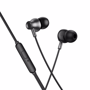 Hoco M119A -langalliset mikrofonilliset kuulokkeet, 3,5 mm:n / USB-C-liitin, mustat