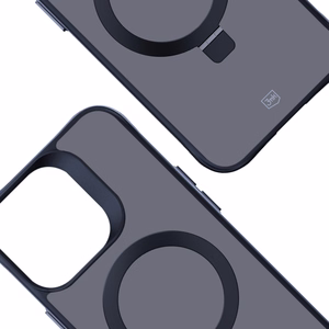 3mk Smoke Case Mag&Stand Suojakuori Apple iPhone 15 Pro Max:lle - musta