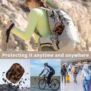 Tech-Protect Lamano Suojakuori AirPods Pro 1 / 2 -kuulokkeille - musta ja ruskea