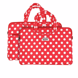 Wonder Briefcase kannettavan laukku 15-16 tuumaa punainen pilkukuvio