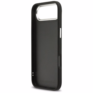 Karl Lagerfeld FW Grained Karl & Choupette Heads Pins & Logo suojakuori iPhone Air:lle musta