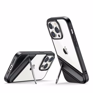 Ugreen LP635 Kickstand Suojakuori Kovakuori Geelireunuksella ja Sisäänrakennetulla Jalustalla iPhone 14 Pro:lle Musta (90926)