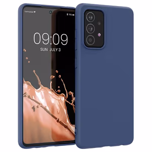 Silikonikotelo Pehmeä joustava kumisuojus Samsung Galaxy A22 4G sininen sininen