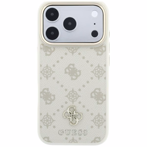 Guess Peony 4G Small Logo MagSafe-suojakuori iPhone 17 Pro Max / 18 Pro Max -malleille, beige