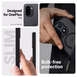 Crong Hybrid Matte Magnetic MagSafe -suojakuori OnePlus 15R:lle, musta