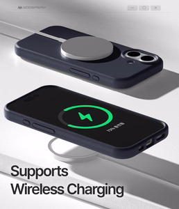 Mercury Pure Magsafe Silicon Case suojakuori Apple iPhone 17:lle tummansininen