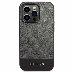 Guess GUHCP14XG4GLGR iPhone 14 Pro Max 6.7" harmaa/harmaa kova kotelo 4G Stripe-mallisto