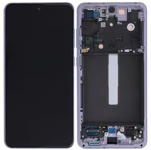 LCD screen Samsung G990 S21 FE 5G with touch screen and frame Lavender original (service pack)