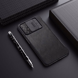Nillkin Qin leather holster case for Samsung Galaxy A73 brown