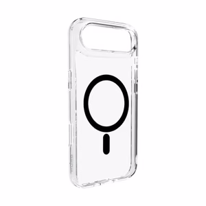 Puro Lite Mag TPU+PC suojakuori MagSafe-yhteensopiva iPhone 17 Air:lle - läpinäkyvä mustalla renkaalla