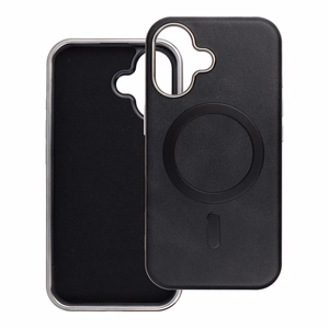 Gentleman Mag Cover Suojakuori iPhone 16:lle - MagSafe-yhteensopiva musta