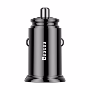 Baseus Circular PPS älykäs autolaturi USB QC 4.0 ja USB-C PD 3.0 SCP -porteilla, musta (CCALL-YS01)