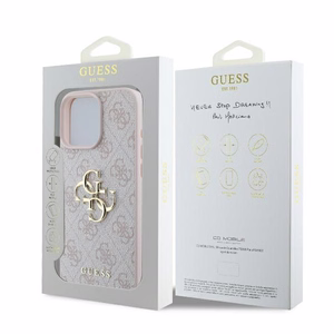 Guess 4G Big Logo kotelo iPhone 16 Pro - pinkki