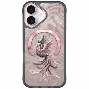 Nimmy Magnetic Fantasy Animal MagSafe iPhone 16 -suojakuori - ruusukulta