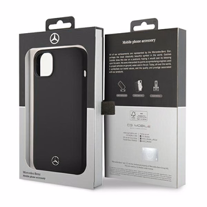 Mercedes Silicone Line MagSafe Suojakuori iPhone 14 Pluslle - musta