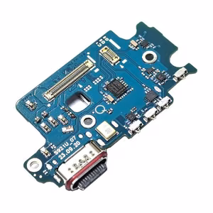 Latausliitin yhteensopiva Samsung S921 S24:n kanssa flex-kaapelilla / hopea OEM