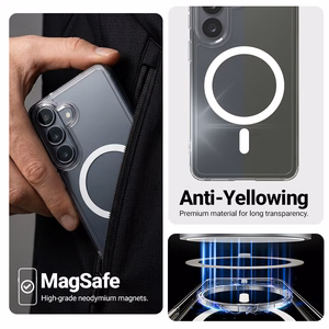 Crong Hybrid Clear Magnetic MagSafe case for Xiaomi 17T, clear