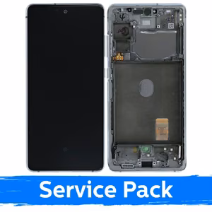 LCD-näyttö yhteensopiva Samsung G780 S20 FE (G781 S20 FE 5G) kehyksellä / Cloud White / (Service Pack)