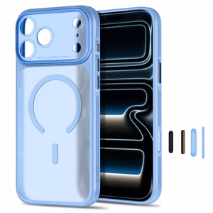 Tech-Protect MagPrime MagSafe CC suojakuori malleille iPhone 18 Pro Max / 17 Pro Max, matta vaaleansininen