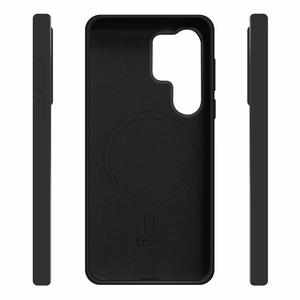 Etteri Silikoninen Mag Suojakuori Samsung Galaxy S25 Ultralle musta