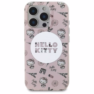 Hello Kitty IML All Over Paris Magsafe Suojakuori iPhone 16 Pro Max:lle - Vaaleanpunainen