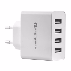 laturi EVERACTIVE SC-400 4 x USB 5A valkoinen