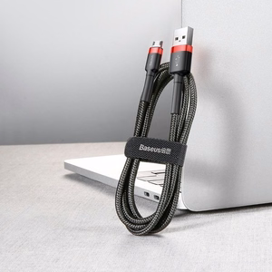 Baseus Cafule Micro USB -kaapeli 2A 3m (musta+punainen)
