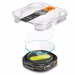 Spigen Glas.TR Ez-Fit Karkaistu lasi Samsung Galaxy Watch 8 44mm:lle - Läpinäkyvä