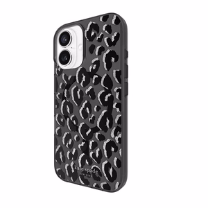 MagSafe-yhteensopiva Kate Spade New York Black City Leopard -suojakuori Apple iPhone 16:lle