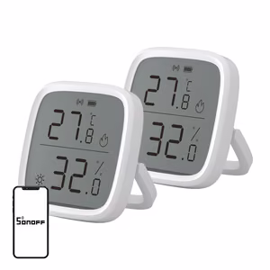 SONOFF ZigBee SNZB-02D Temperature and Humidity Sensor, 2-Pack