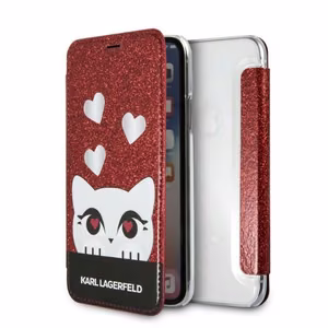 Karl Lagerfeld Valentine iPhone X/XS Suojakuori - Punainen