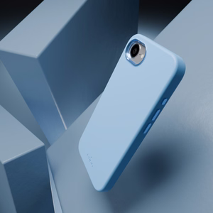 Puro Icon Mag Pro MagSafe Silikoninen Suojakuori iPhone 16e/17e:lle - Sininen
