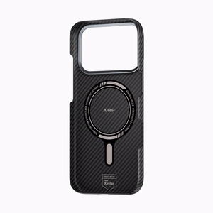 Benks Magneettinen Armor Air Kevlar Suojakuori Metal Frame 600D (0070) iPhone 17 Pro Max:lle musta