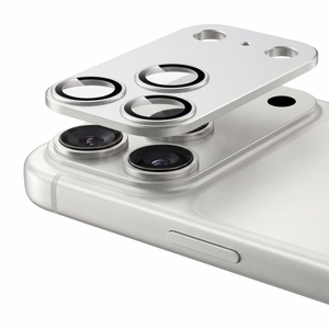 Tech-Protect Camfull Fit+ -karkaistu kameran suojalasi laitteelle iPhone 18 Pro – hopeanvärinen
