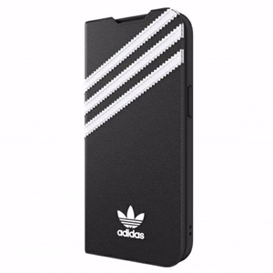 Adidas OR Booklet Case PU iPhone 13 Pro / iPhone 13 - musta ja valkoinen
