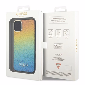 Guess IML Faceted Mirror Disco Iridescent -suojakuori iPhone 11 / Xr:lle - monivärinen