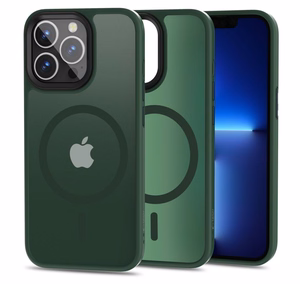 Tech-Protect MagMat MagSafe iPhone 13 Pro Suojakuori - matta vihreä