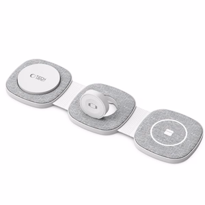 Tech-Protect QI15W-A32 3-in-1 Inductive Charger with MagSafe for Smartphone / Apple Watch / AirPods - Gray