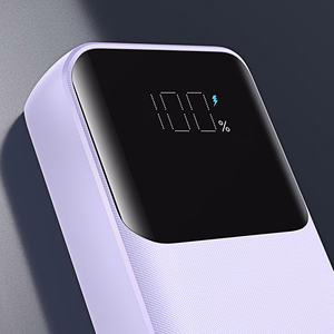 Joyroom JR-PBC07 20000mAh 30W mini-virtapankki USB-C- ja Lightning-kaapeleilla - violetti